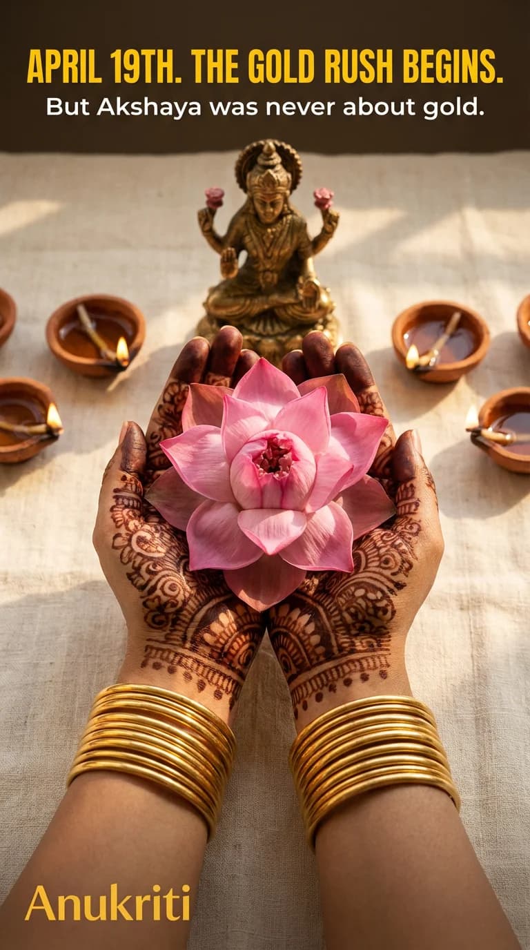 Akshaya Tritiya — gold coins and sacred offerings