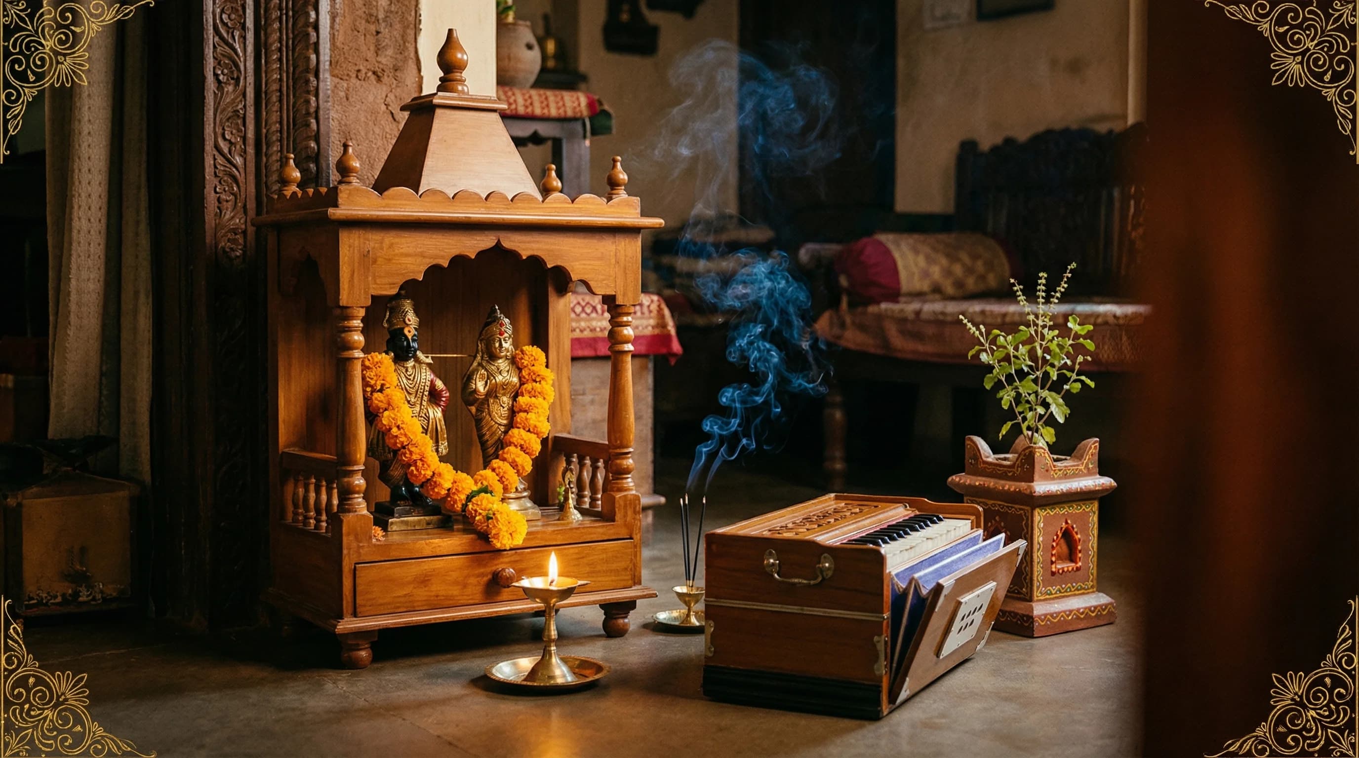Maharashtra — Ram Janmotsav kirtan around tulsi altar
